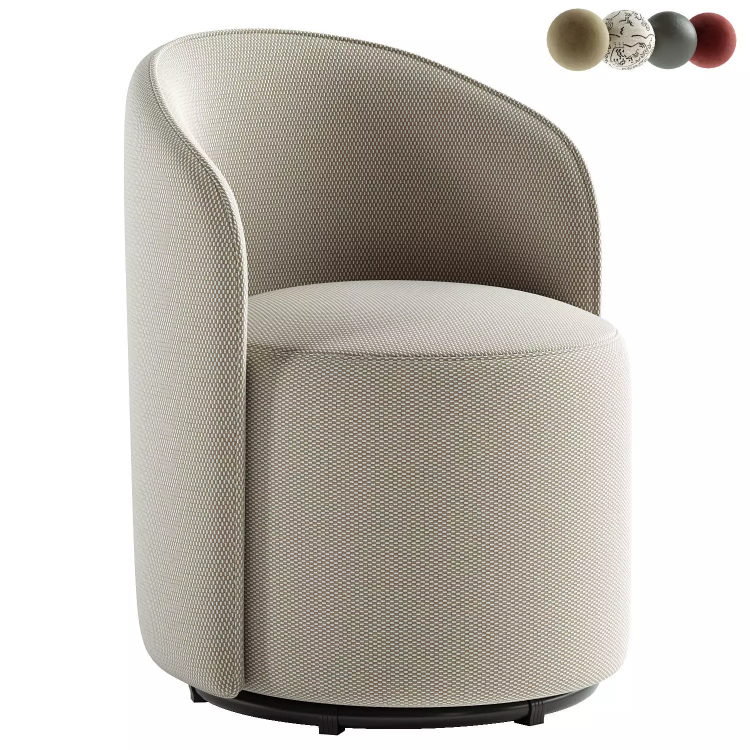 Sylvie Swivel Chair 3D model