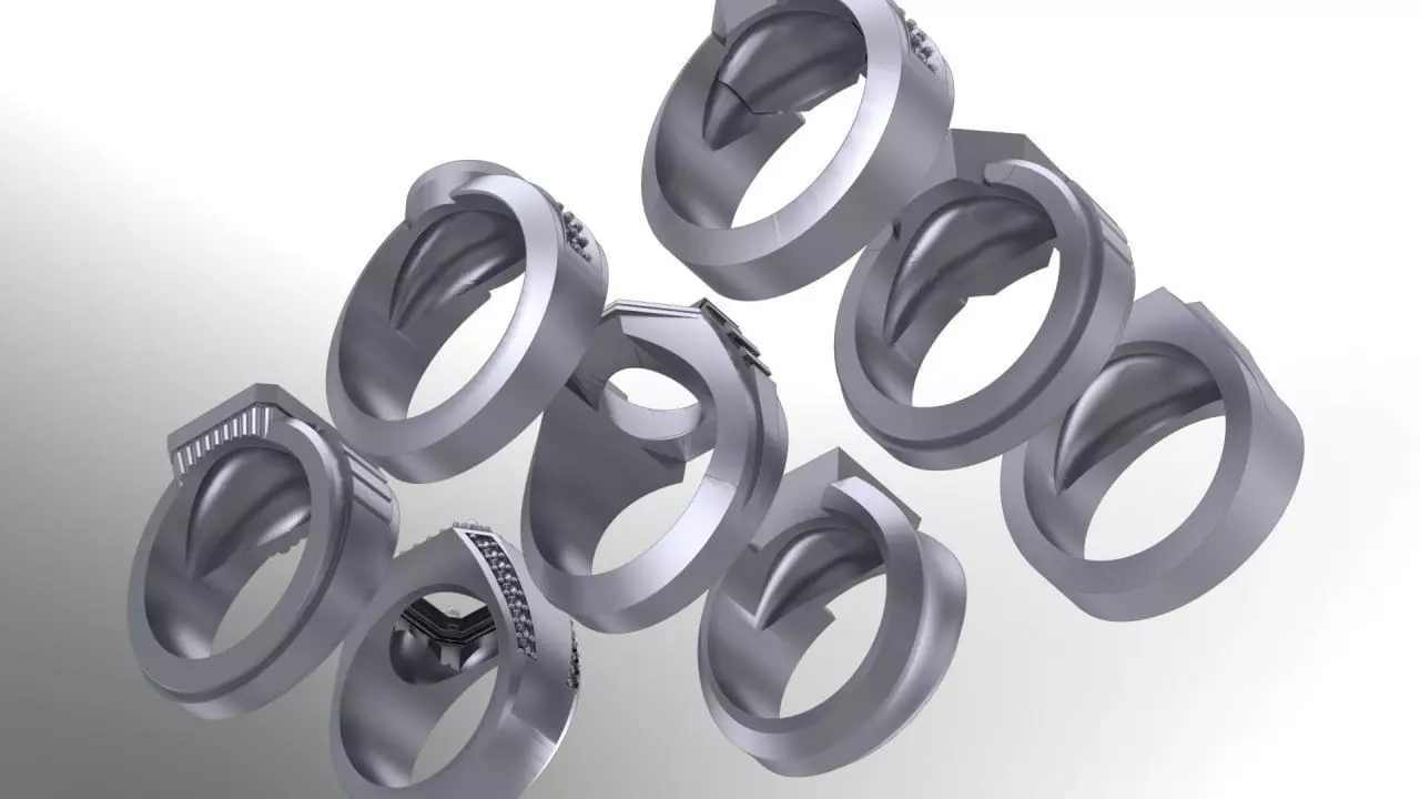 All mixed rings 2 3D print model_2