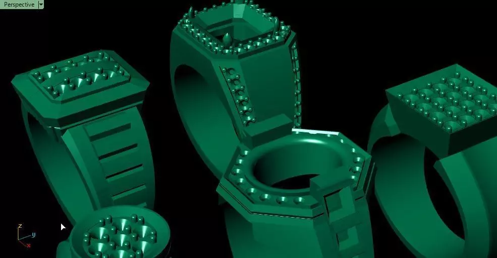 All mixed rings 2 3D print model_4