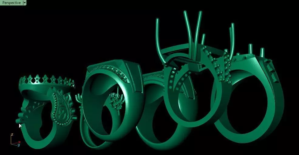 All mixed rings 3 3D print model_2
