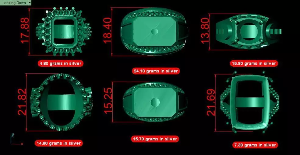 All mixed rings 3 3D print model_4