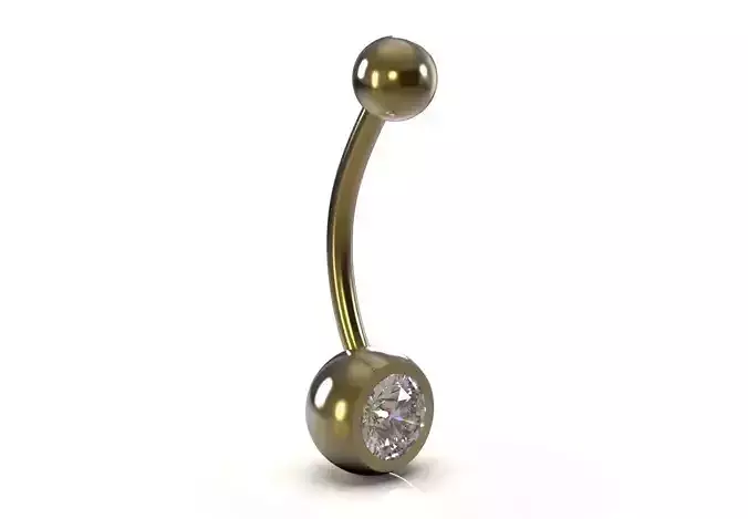Dangle Shine Belly Button navel Piercing model p0001