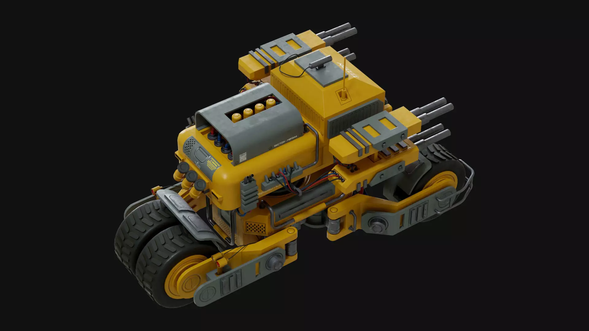 UGV Concept-2-Yellow 3D model_9