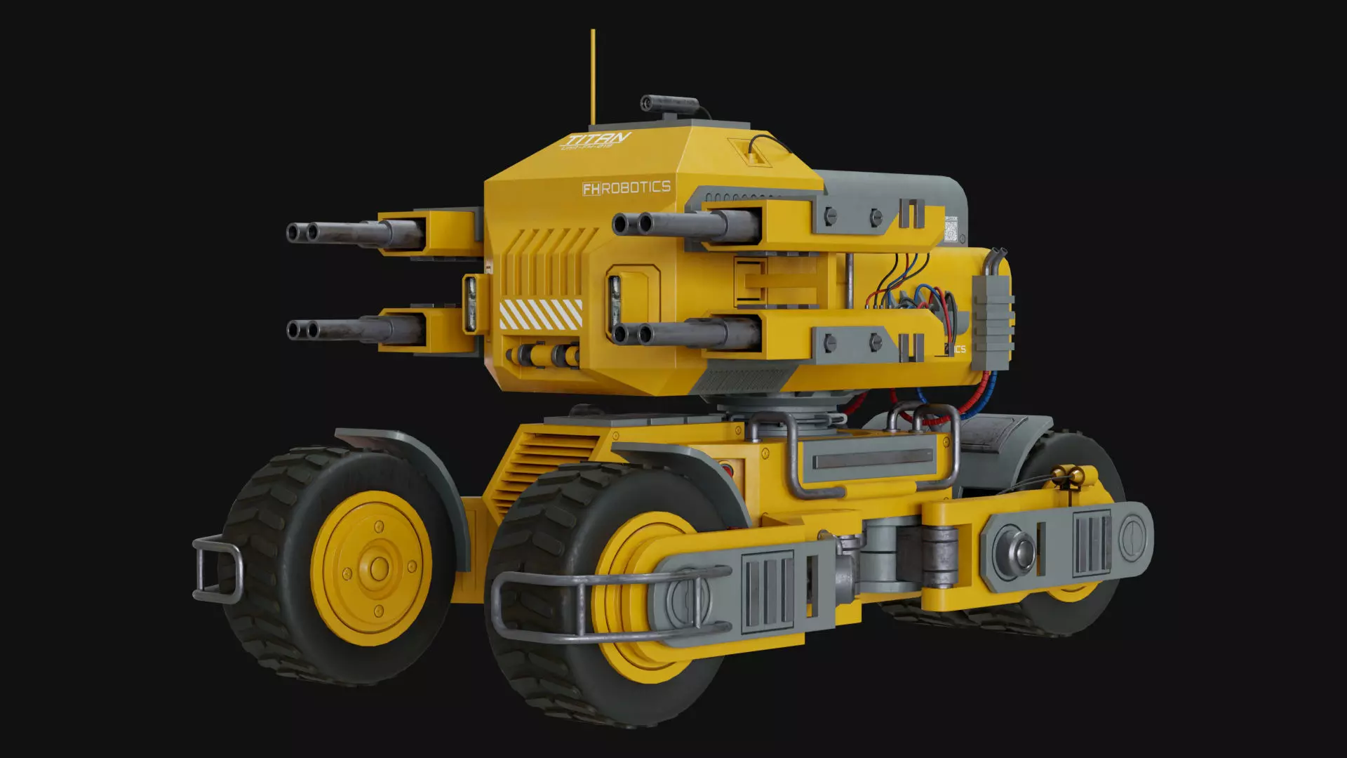 UGV Concept-2-Yellow 3D model_2