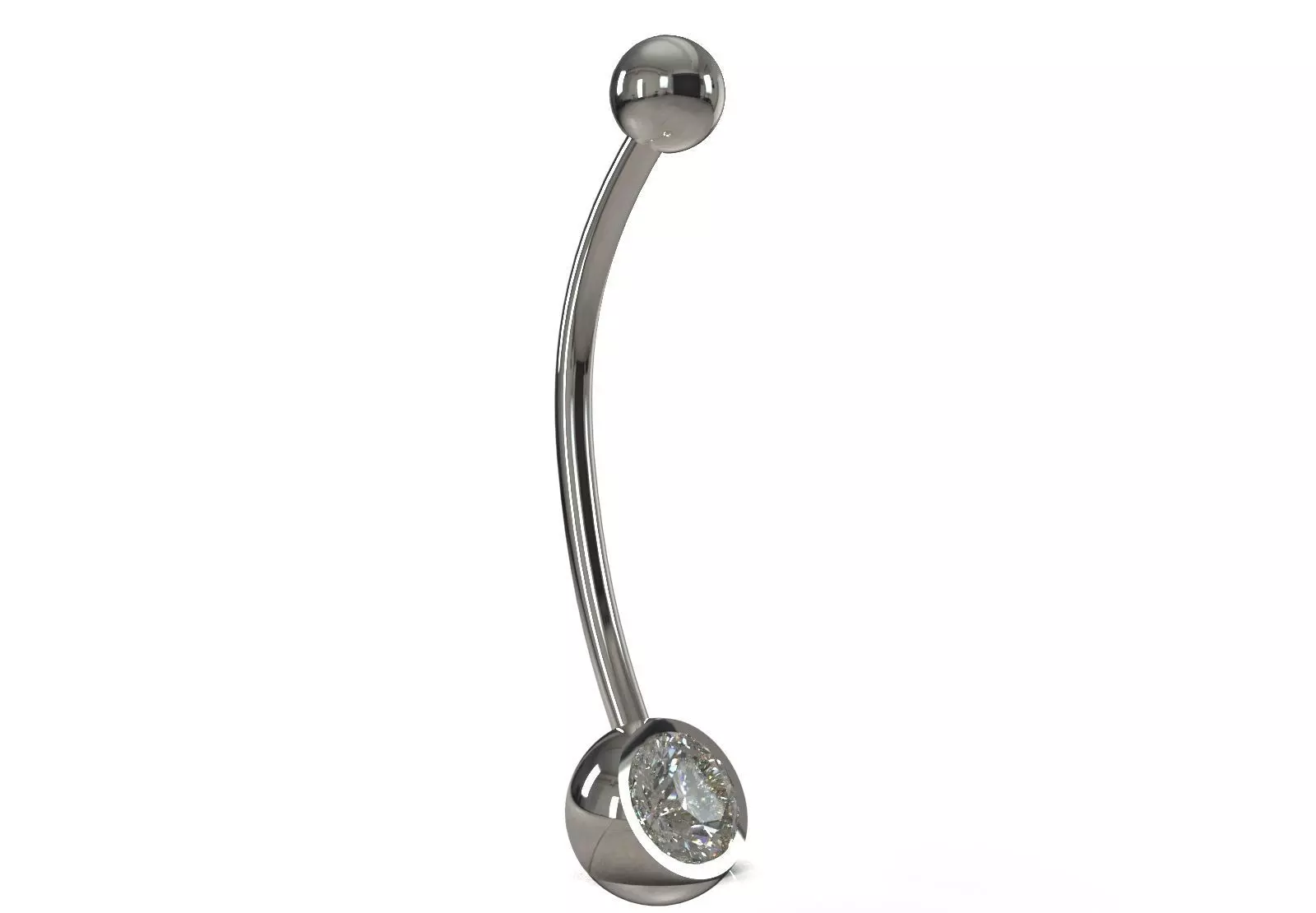 Luxurious and Fantasy Sparkle Navel STL 3D Piercing model p0003 3D print model_0