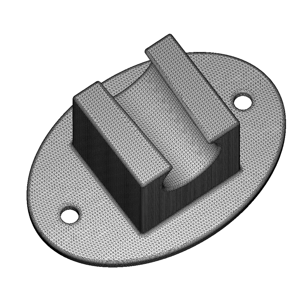 Plastic Bath Faucet Holder 3D model_4