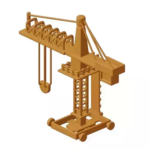 Plastic Industrial Tower Crane Toy