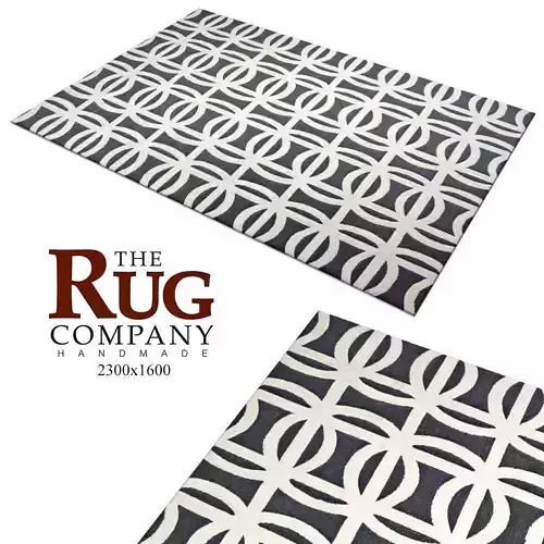 Carpet suzanne-sharp-sellarsbrook-blue-rug 3D model