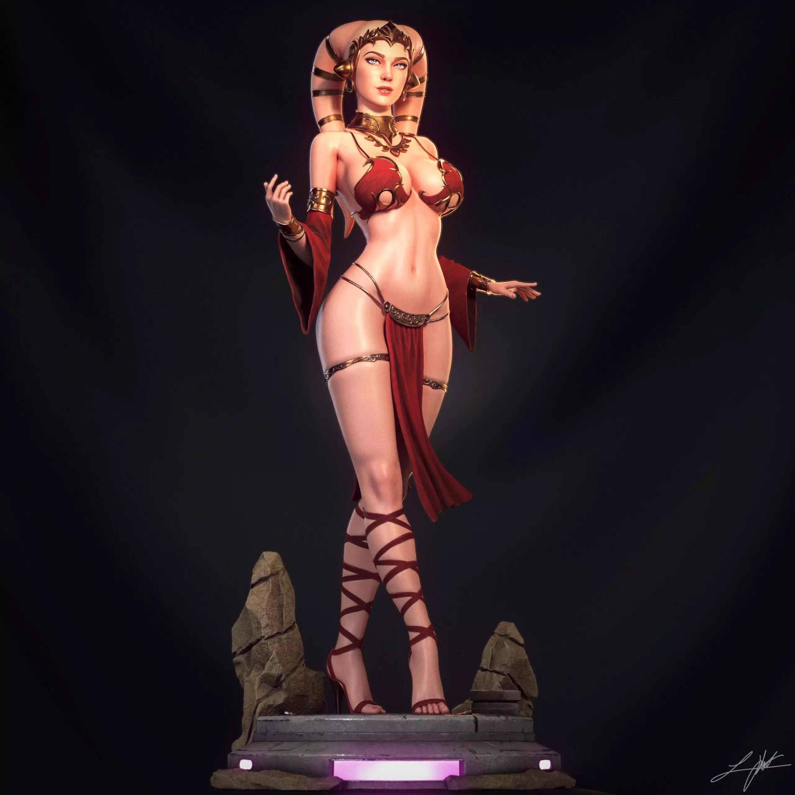 Twilek Hostess 3D print model_9