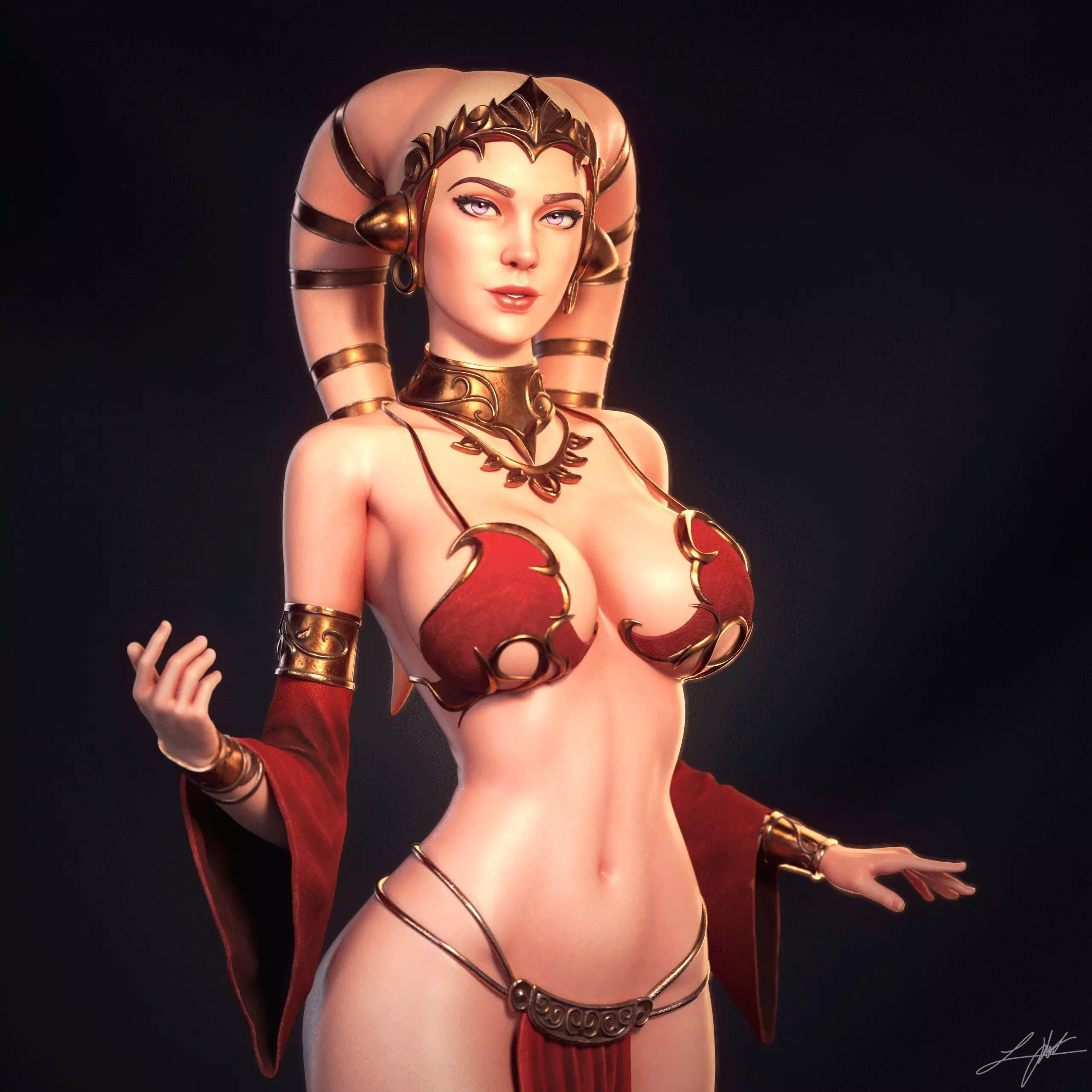 Twilek Hostess 3D print model_2