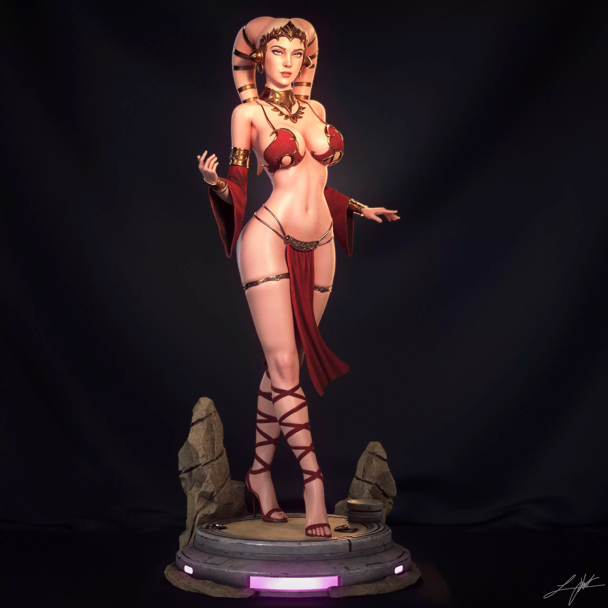 Twilek Hostess 3D print model_1