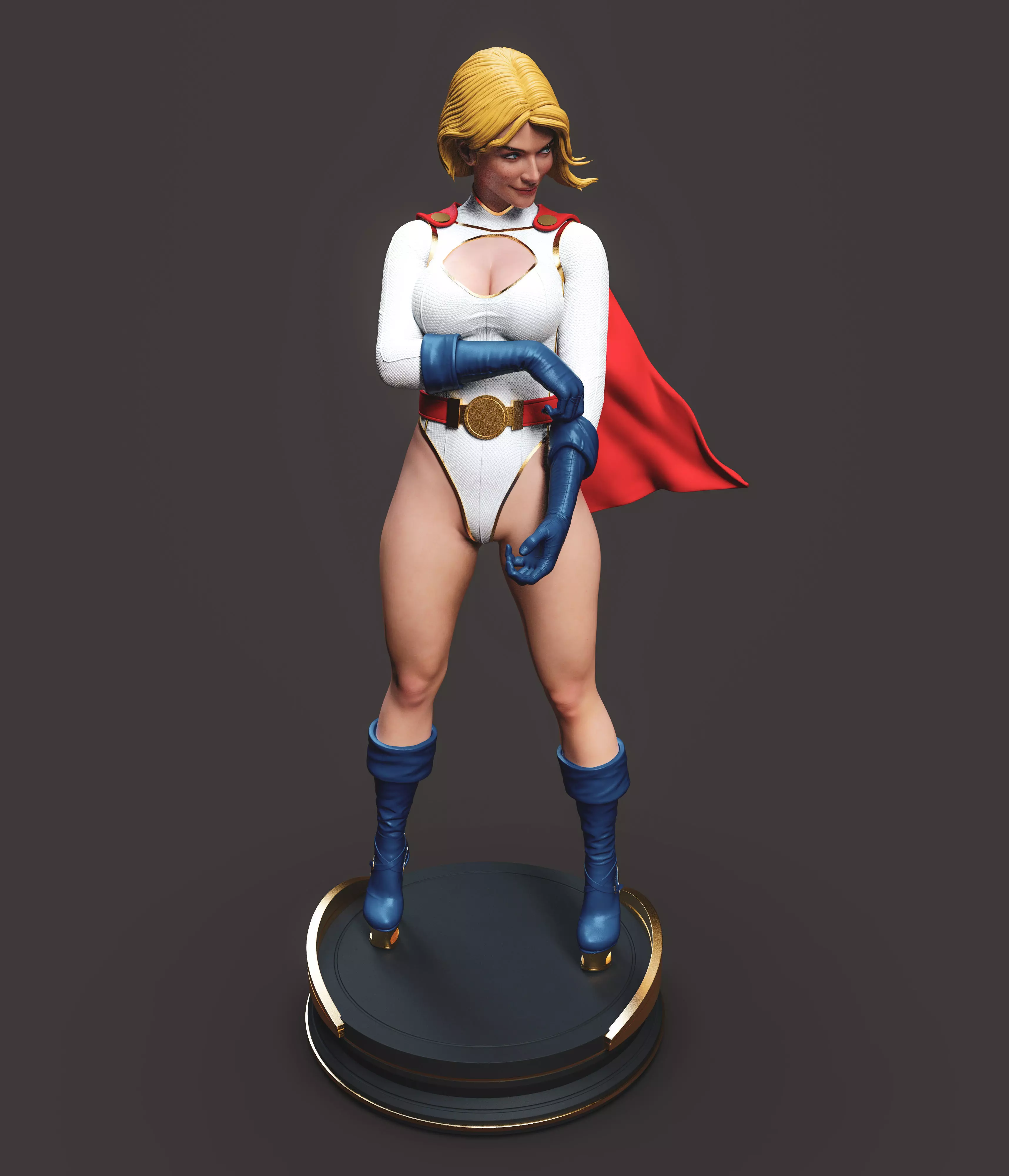 Powergirl 3D print model_8