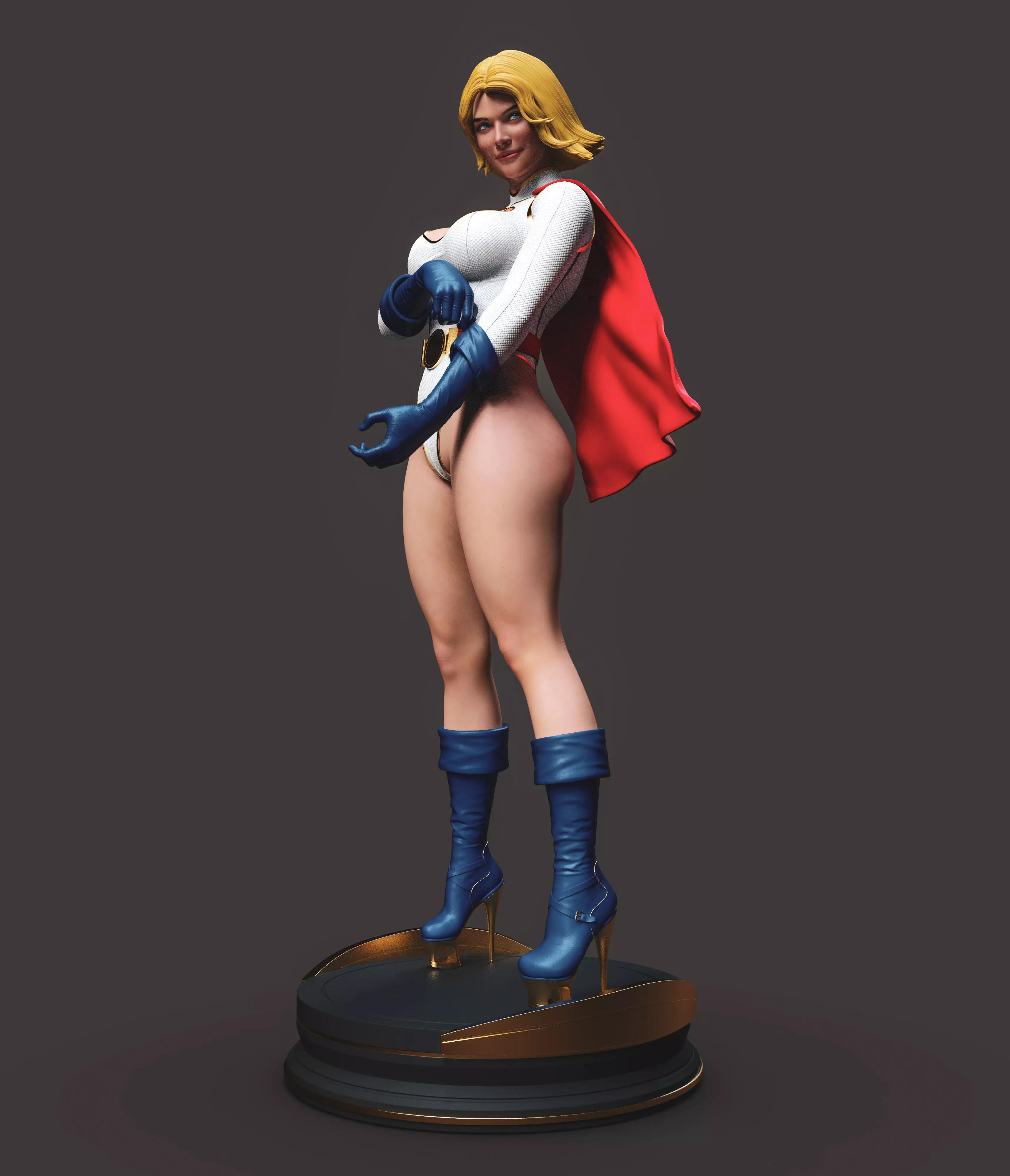 Powergirl 3D print model_11
