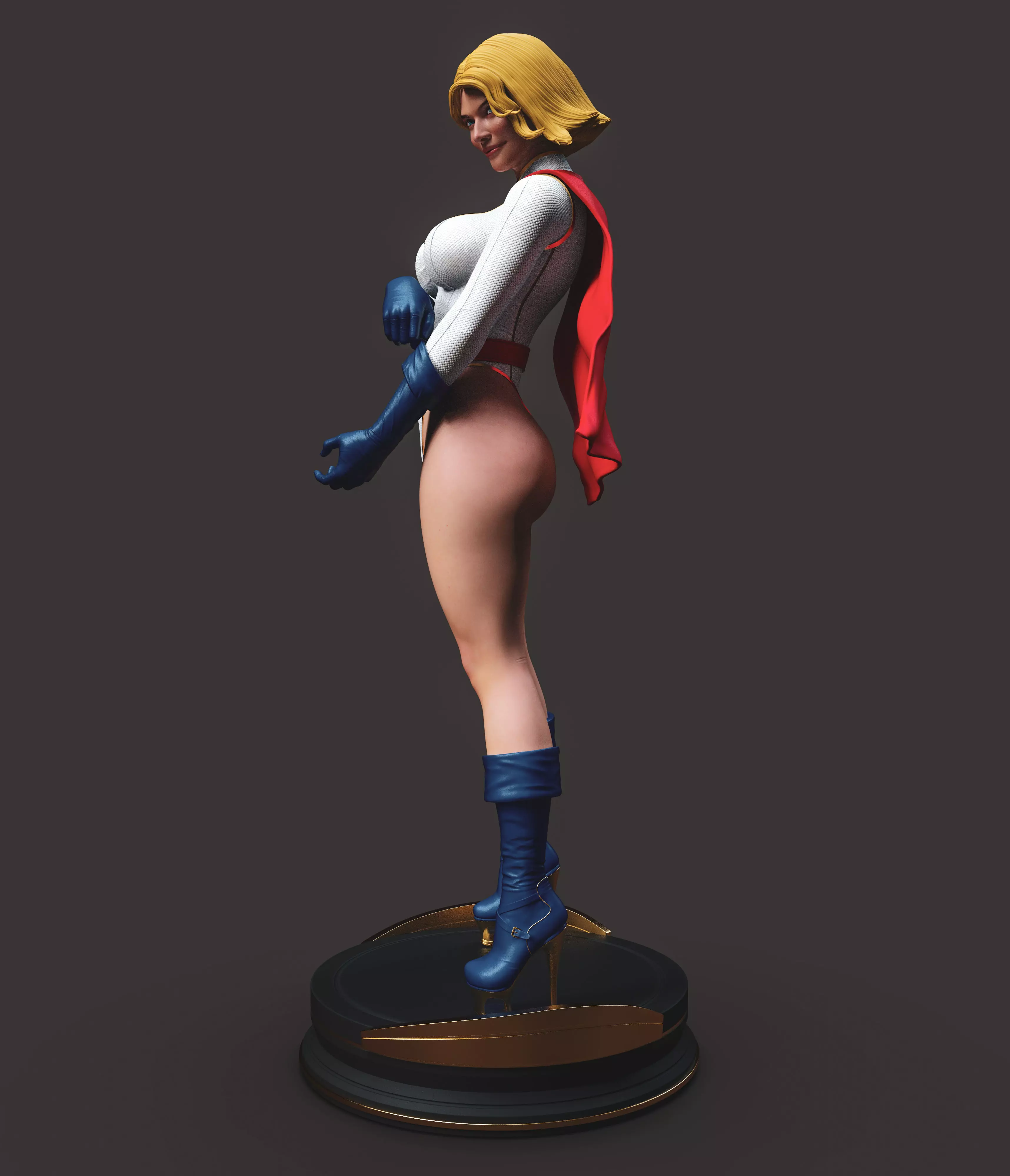 Powergirl 3D print model_7