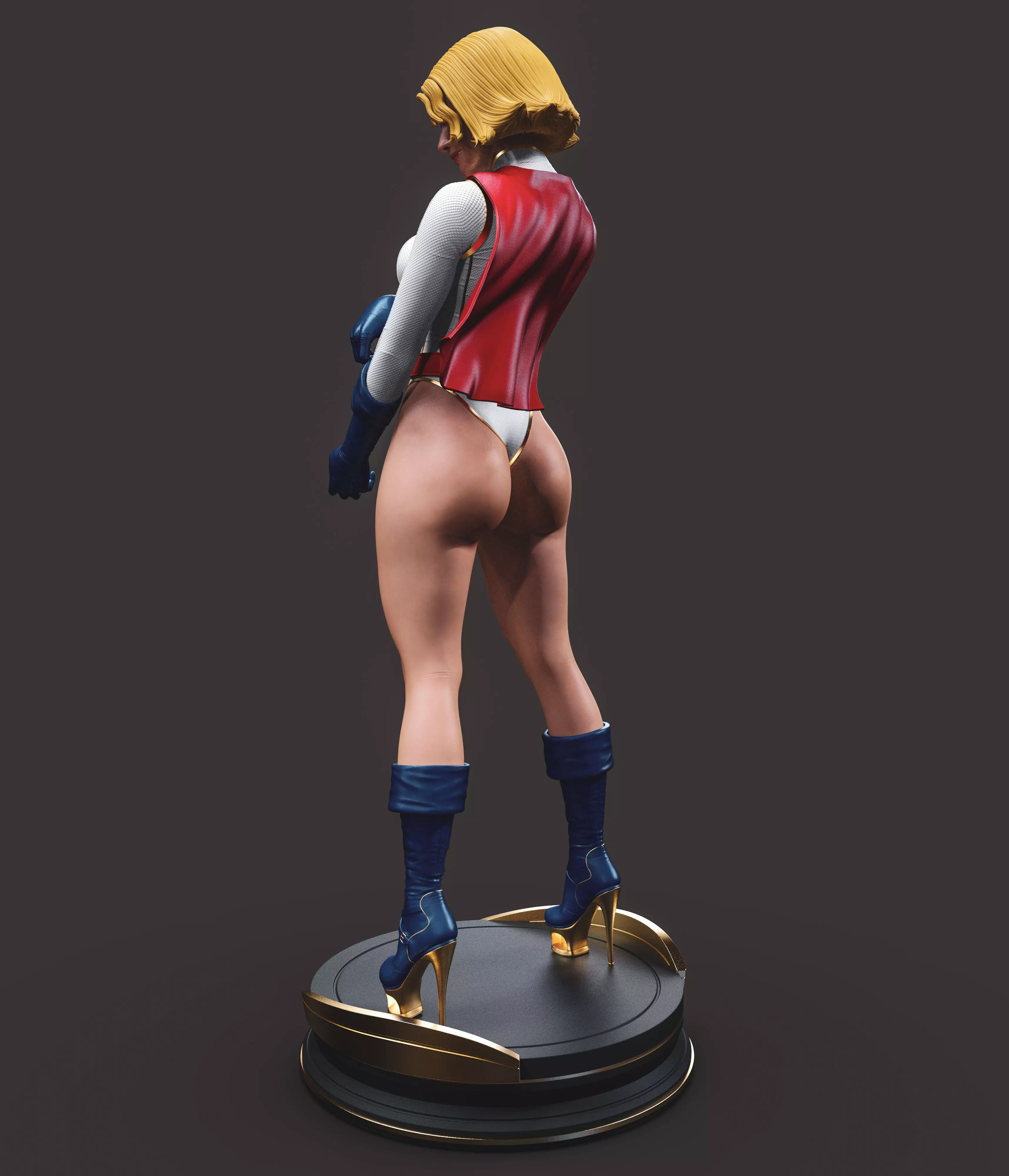 Powergirl 3D print model_5
