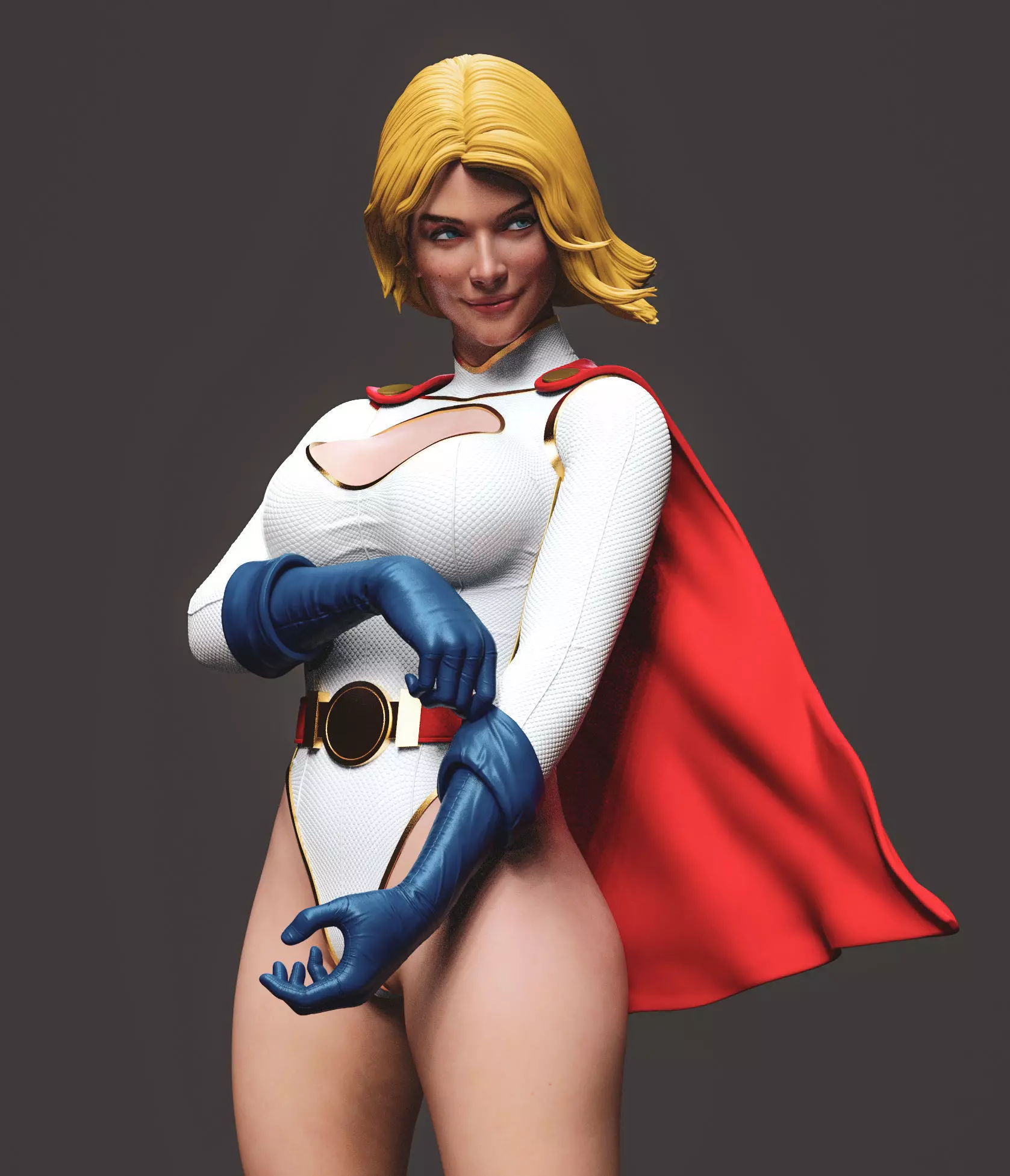 Powergirl 3D print model_0