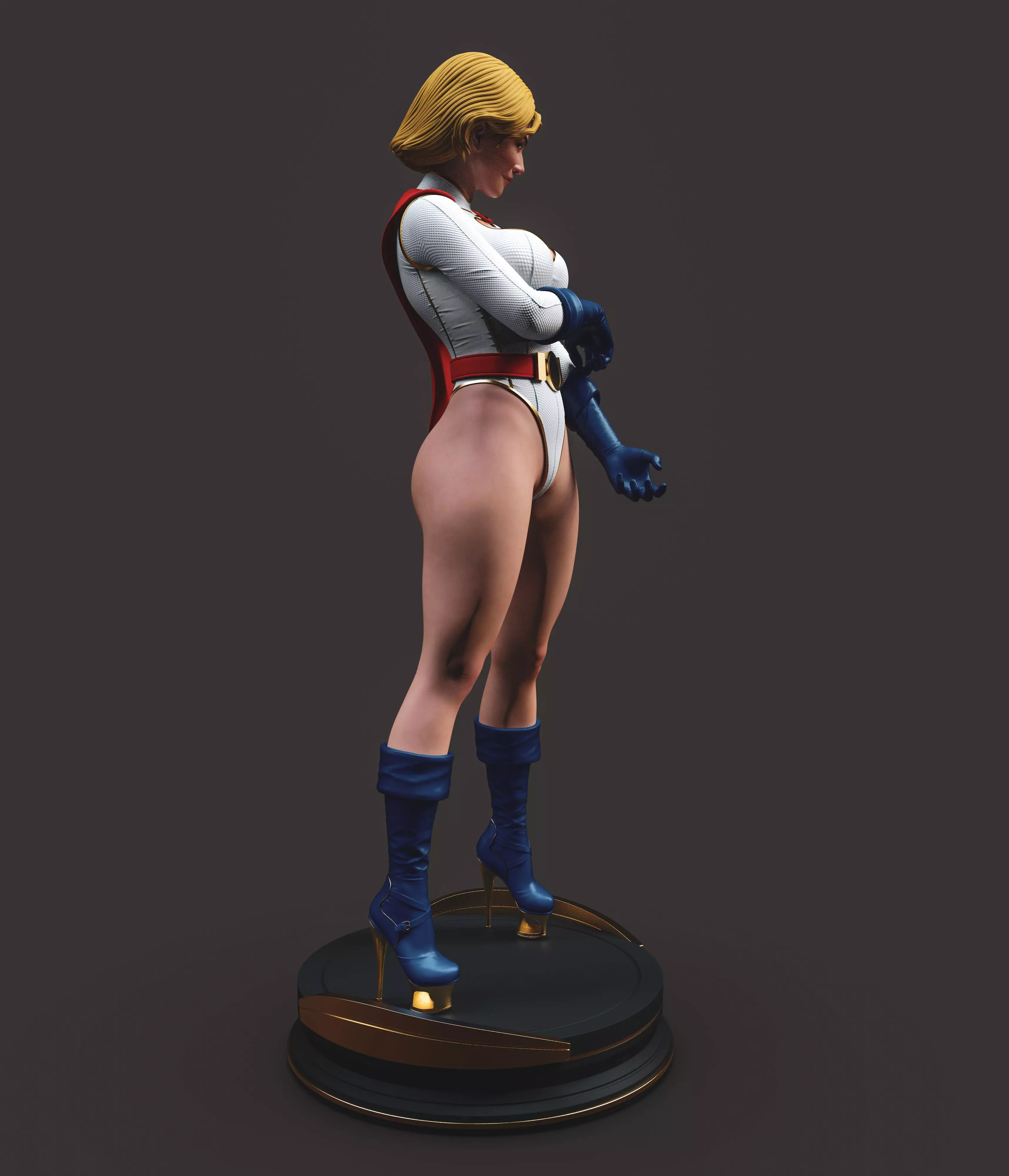 Powergirl 3D print model_12