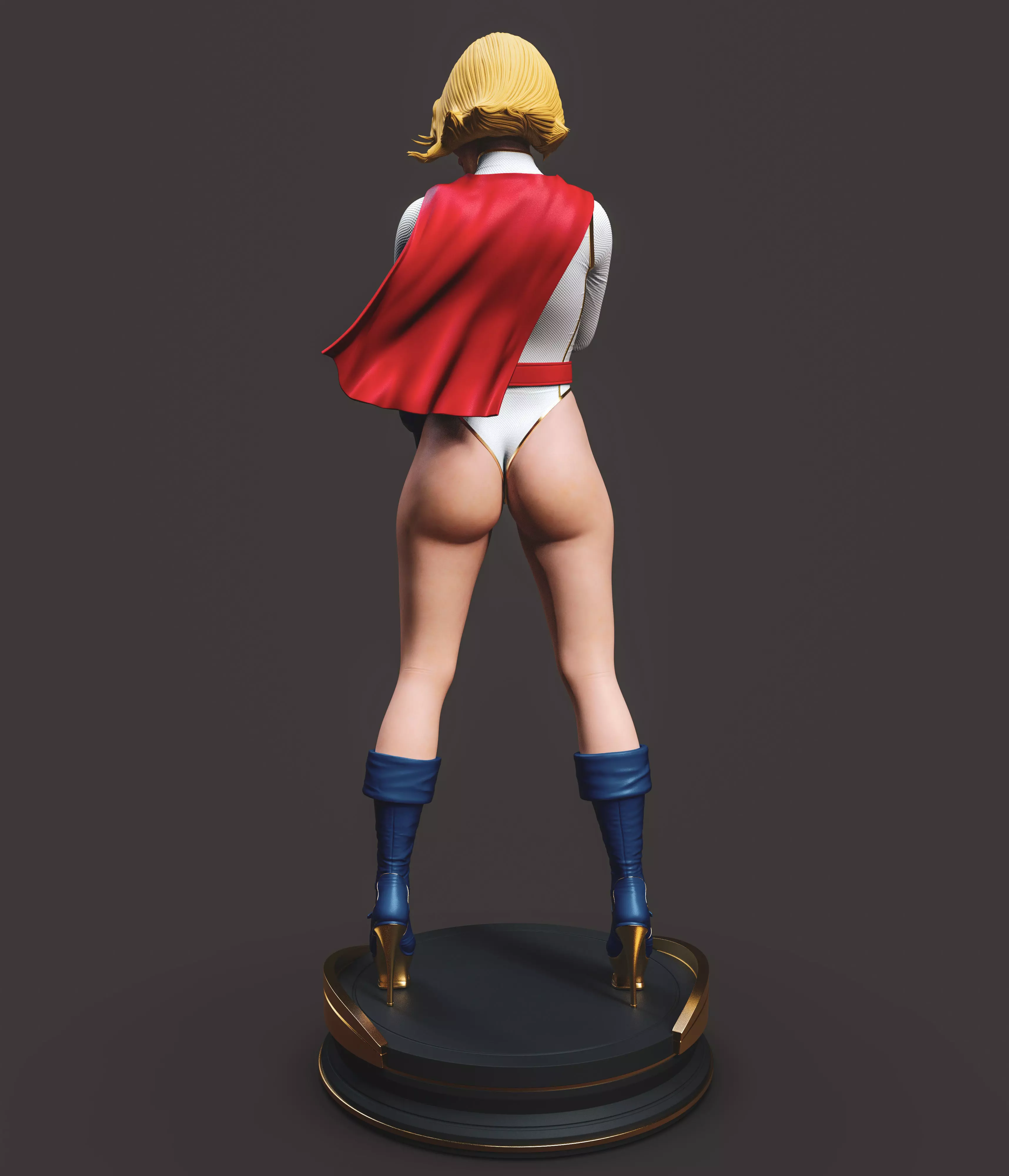 Powergirl 3D print model_3