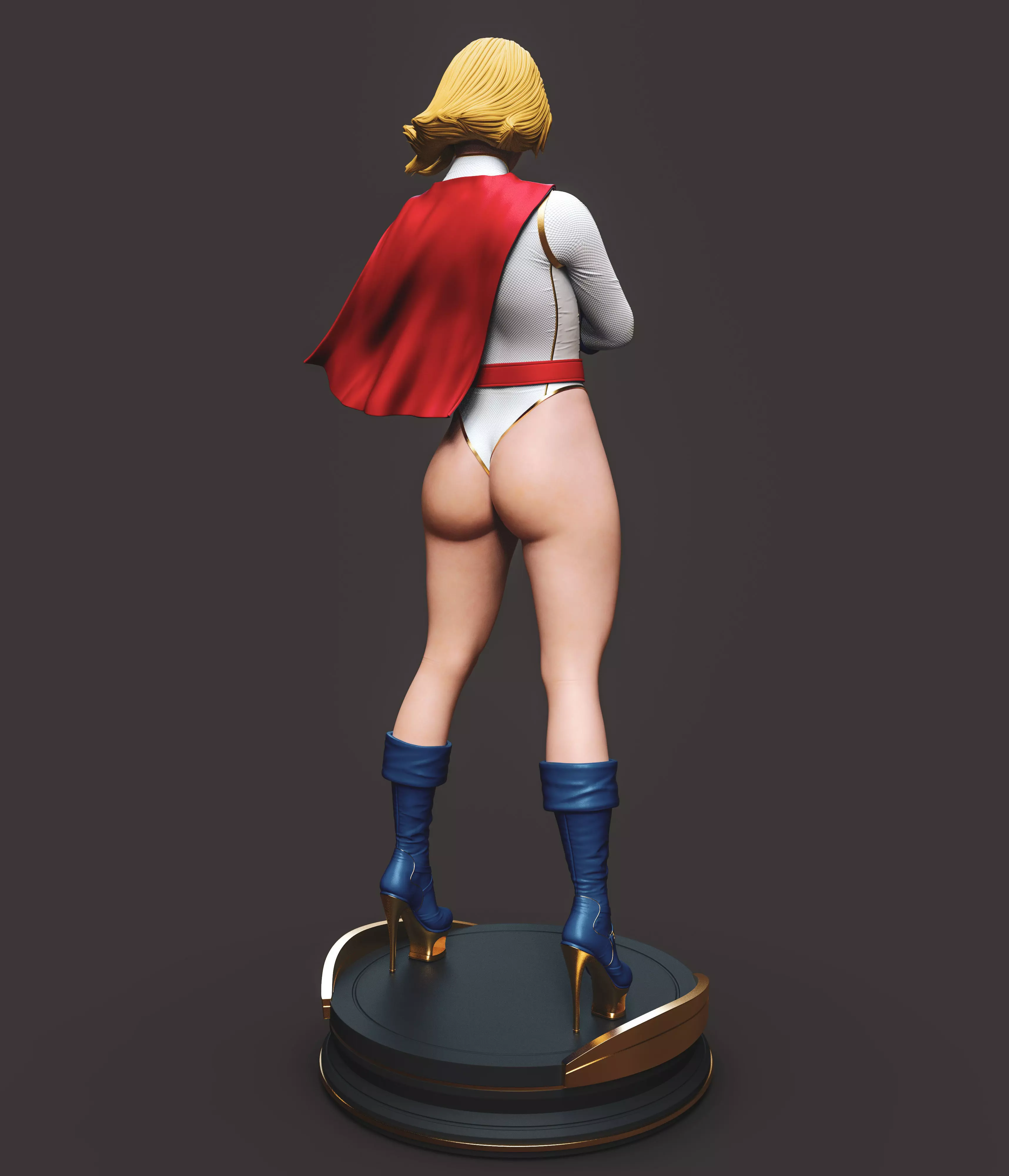 Powergirl 3D print model_4