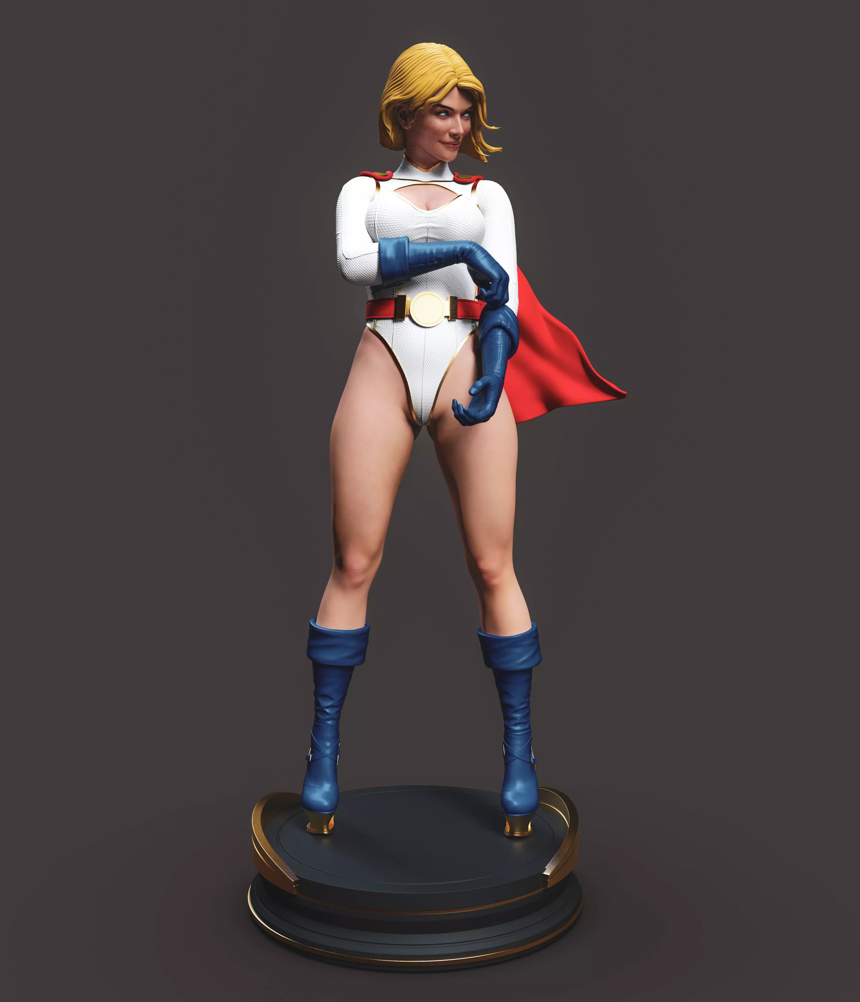 Powergirl 3D print model_10