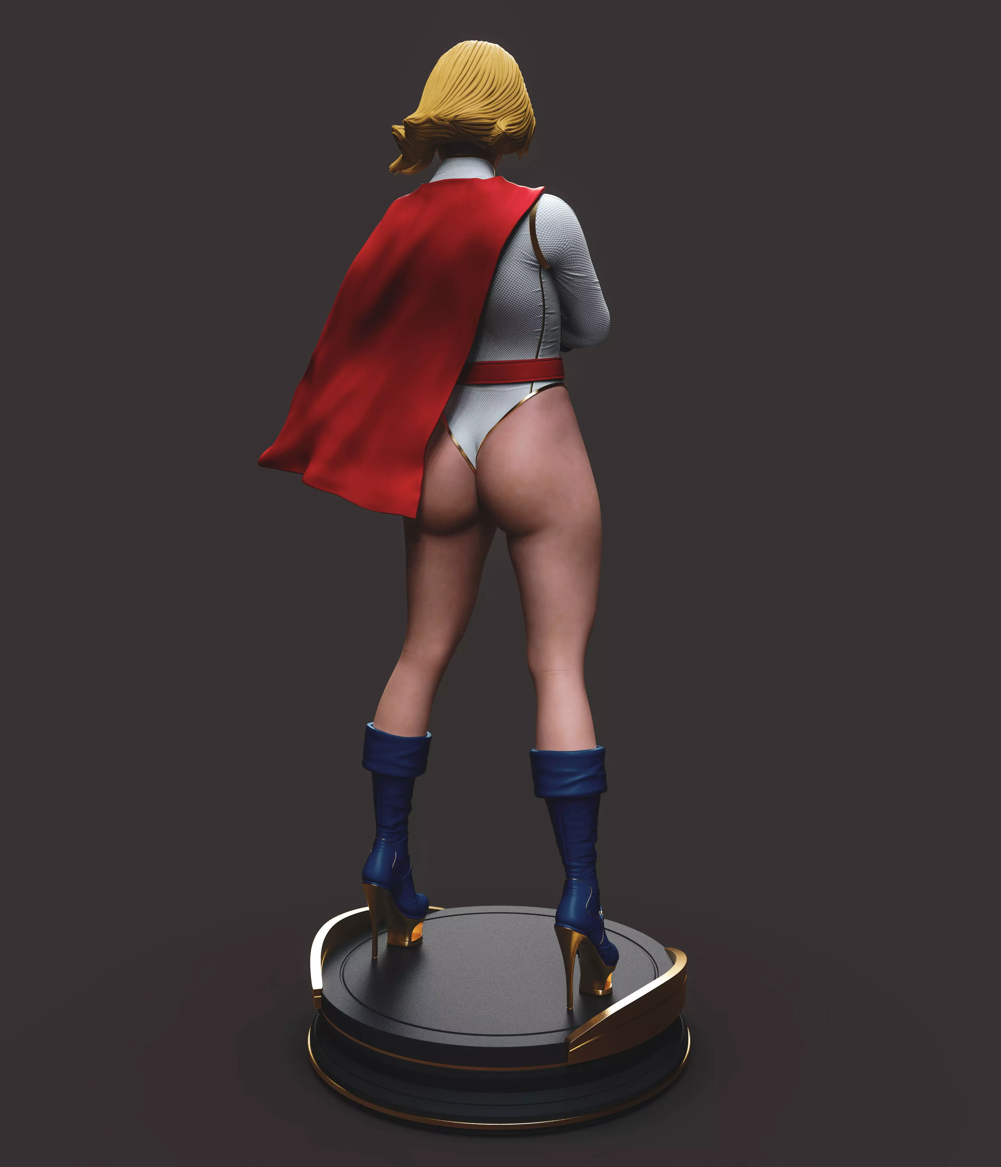 Powergirl 3D print model_9