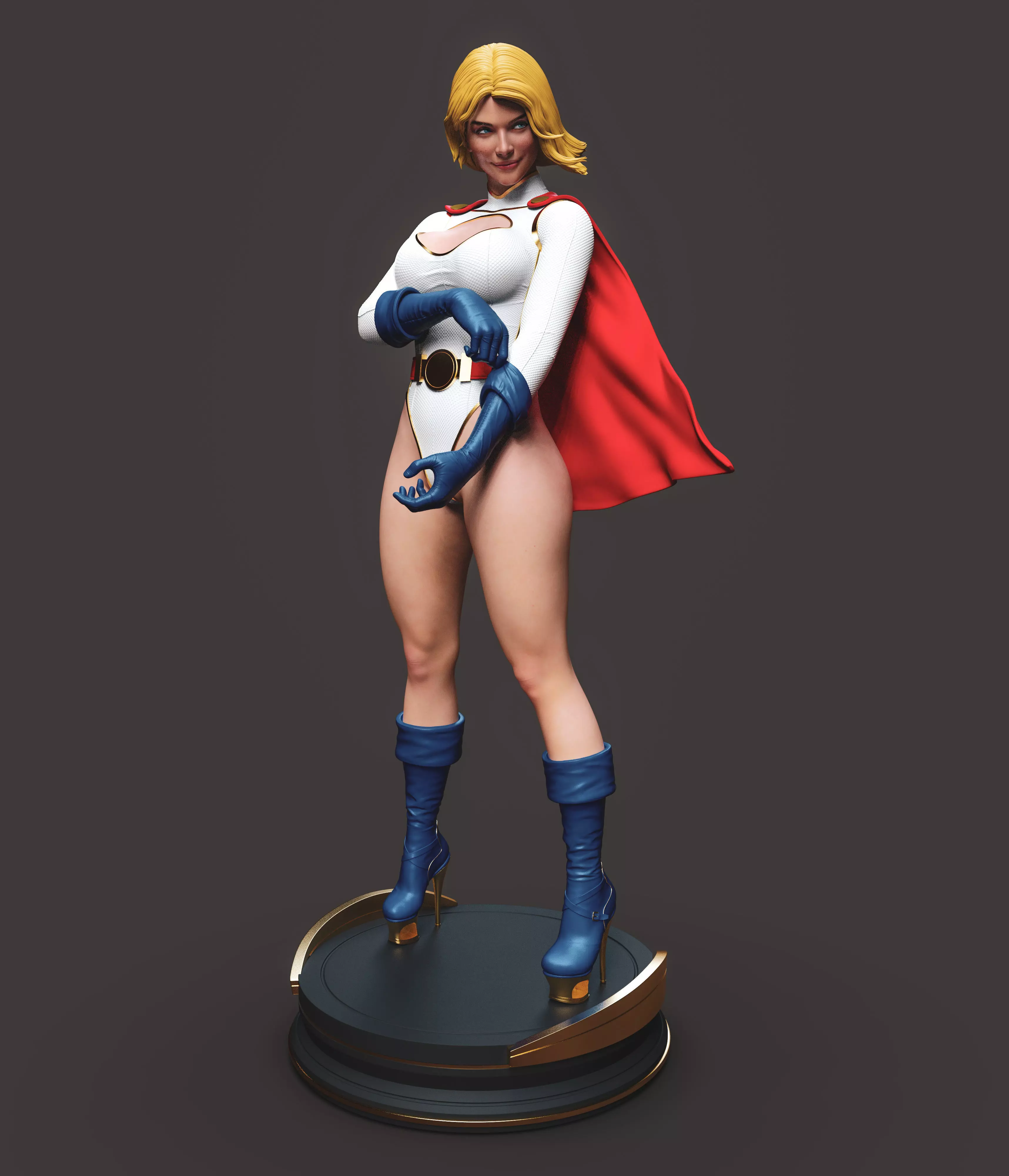 Powergirl 3D print model_6
