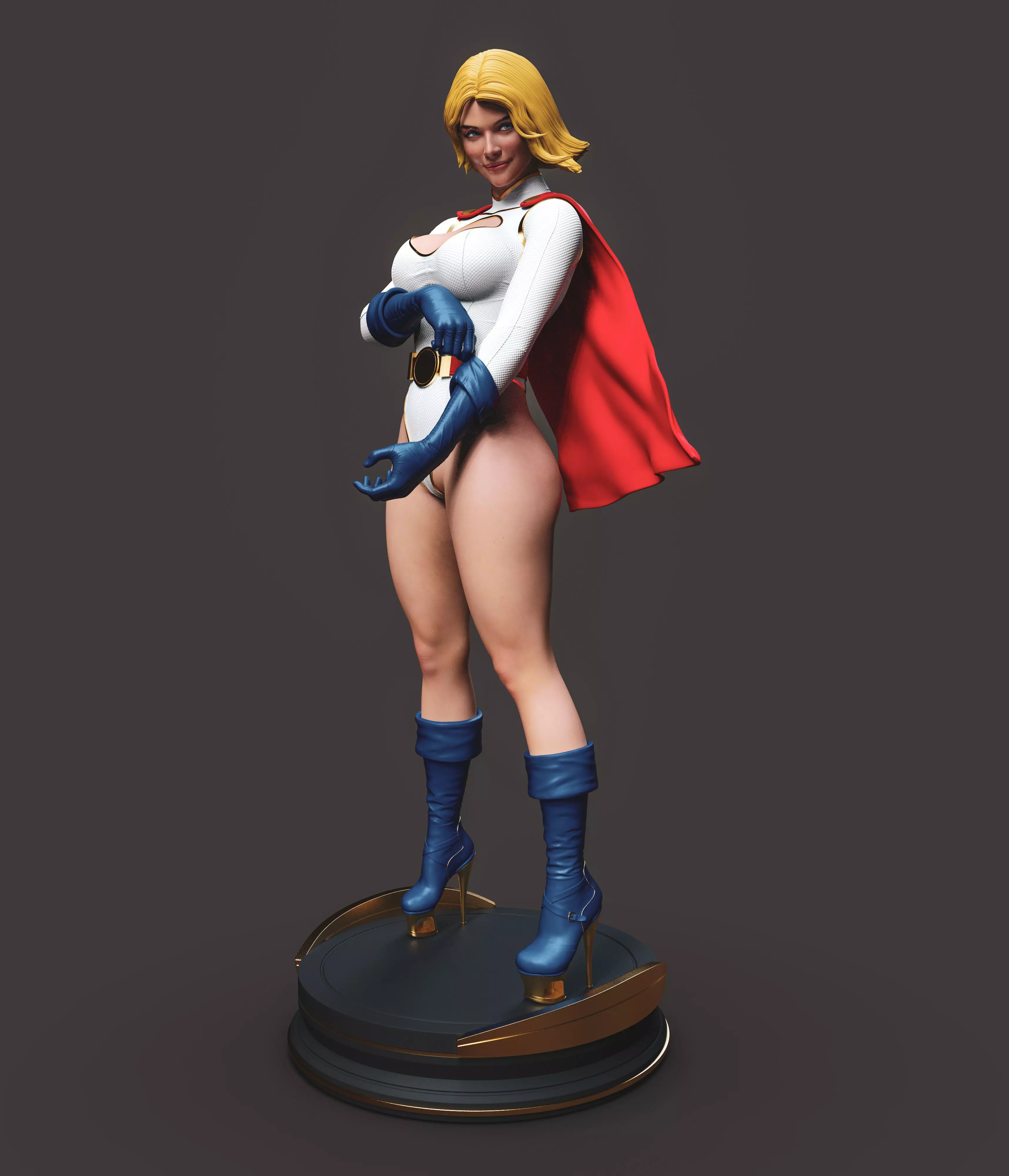 Powergirl 3D print model_13