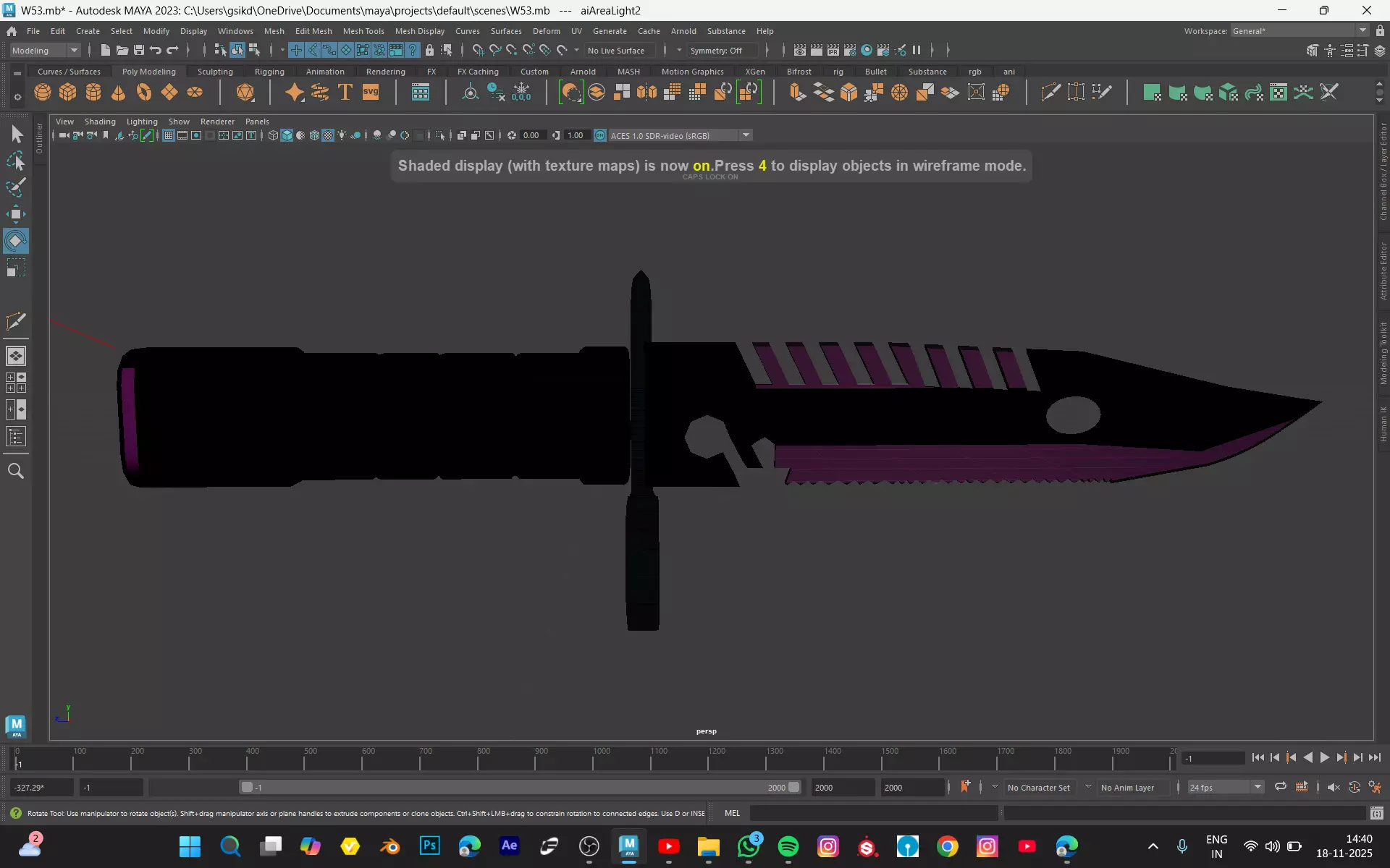 DAGGER-INTERSTELLAR ICICILE Low-poly 3D model_5
