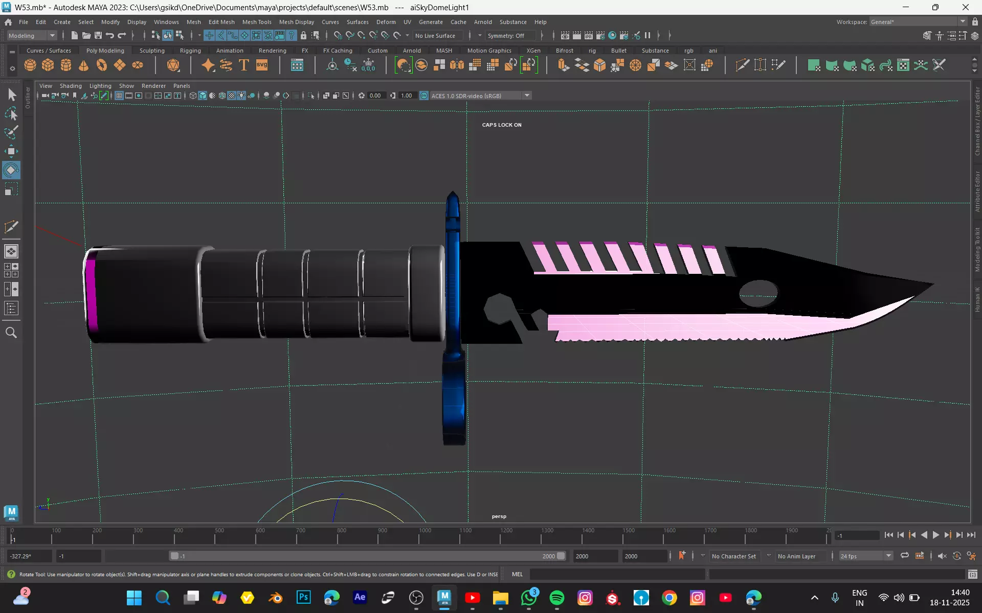 DAGGER-INTERSTELLAR ICICILE Low-poly 3D model_3