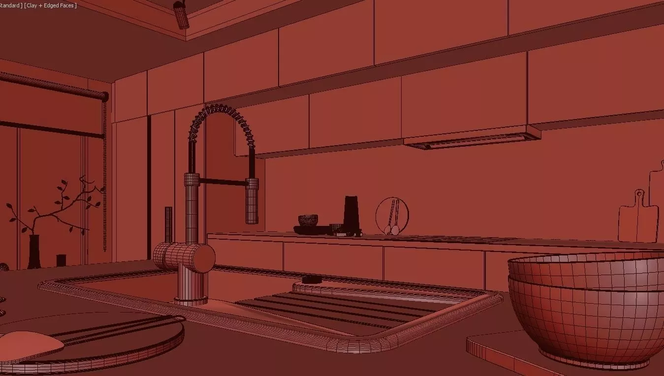 Anthracite Kitchen 3D model 3D model_21