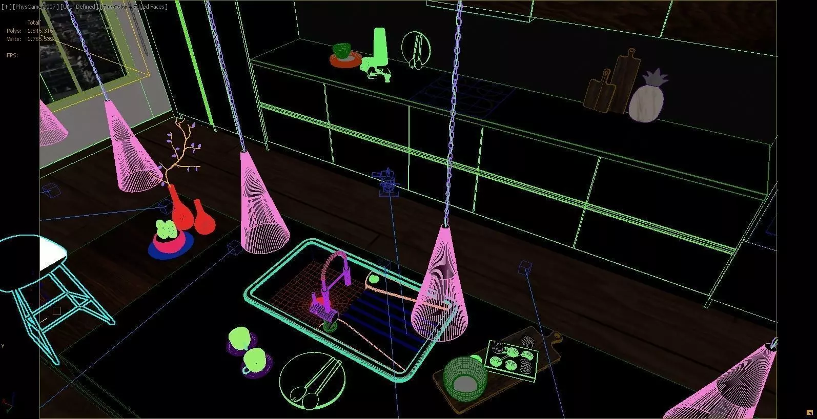 Anthracite Kitchen 3D model 3D model_9