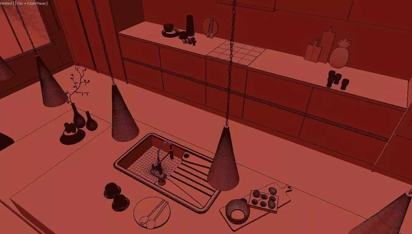 Anthracite Kitchen 3D model 3D model_22