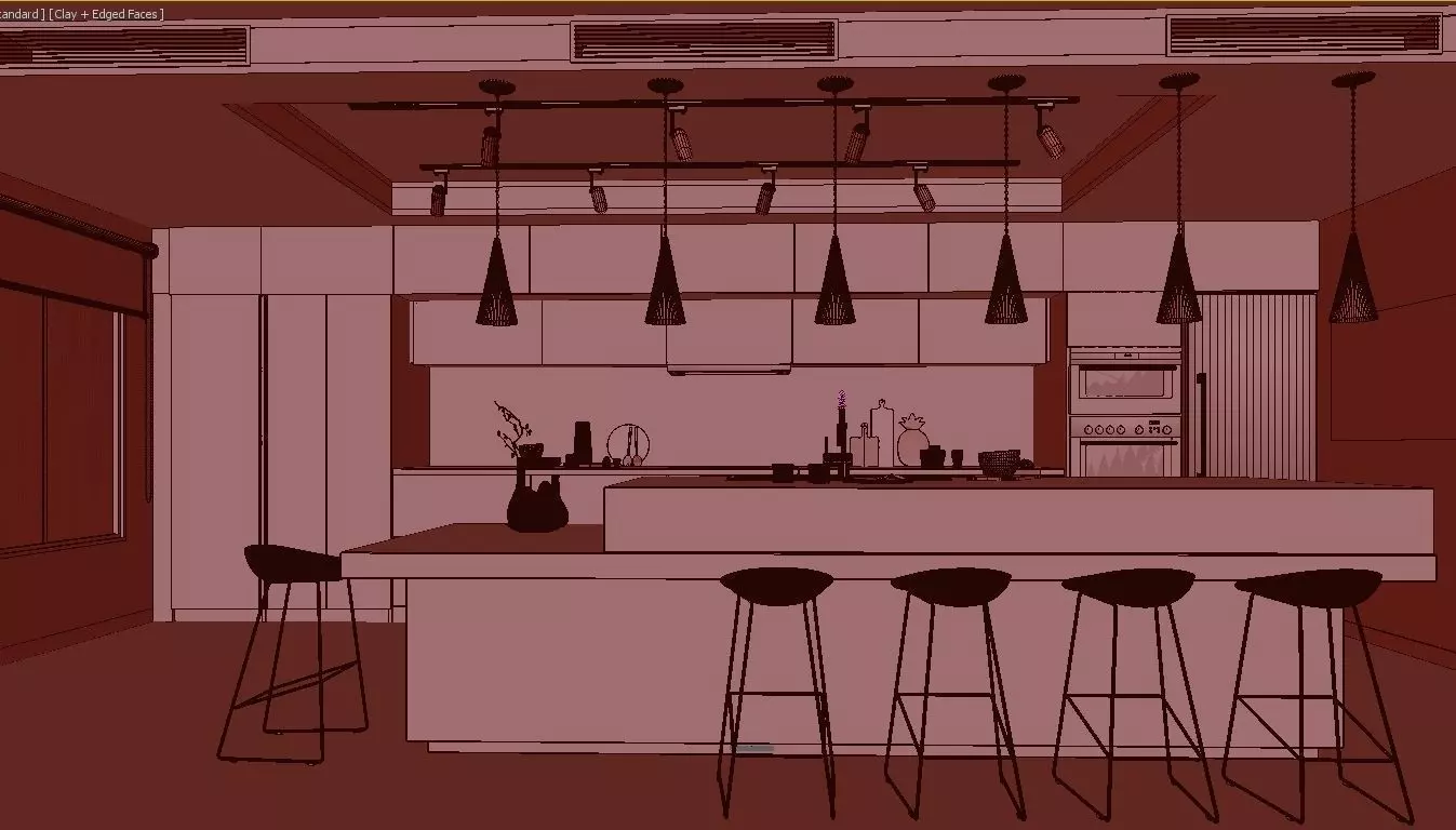 Anthracite Kitchen 3D model 3D model_20