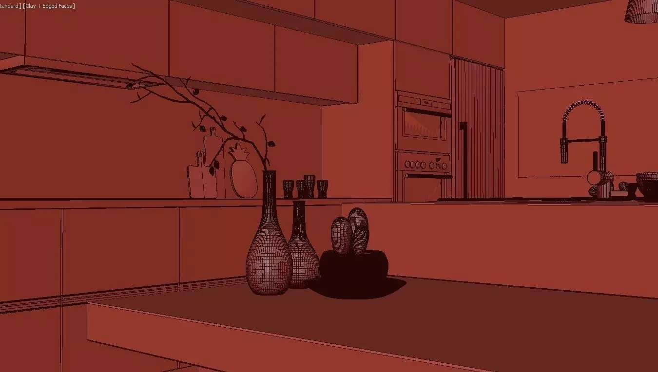 Anthracite Kitchen 3D model 3D model_16