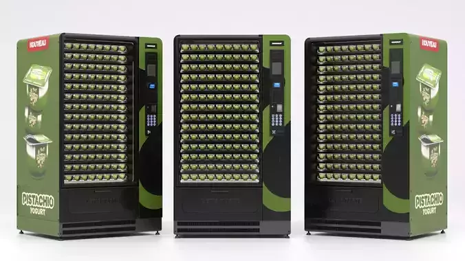 Pistachio yogurt vending machine 