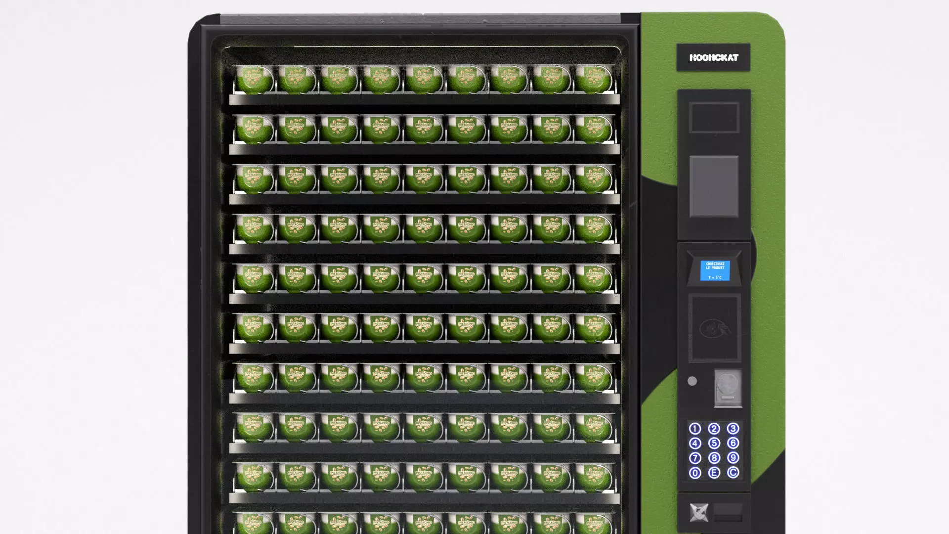 Pistachio yogurt vending machine  Low-poly 3D model_2