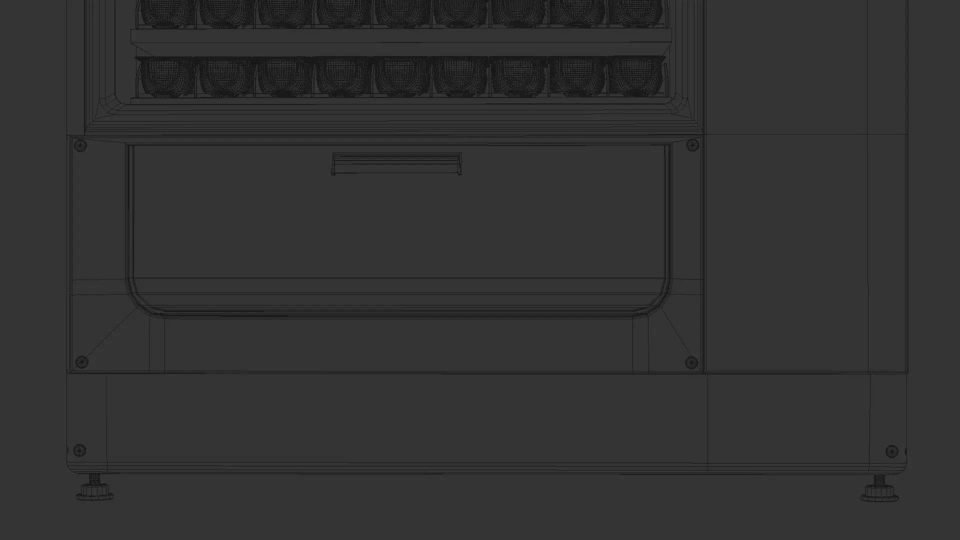 Pistachio yogurt vending machine  Low-poly 3D model_12