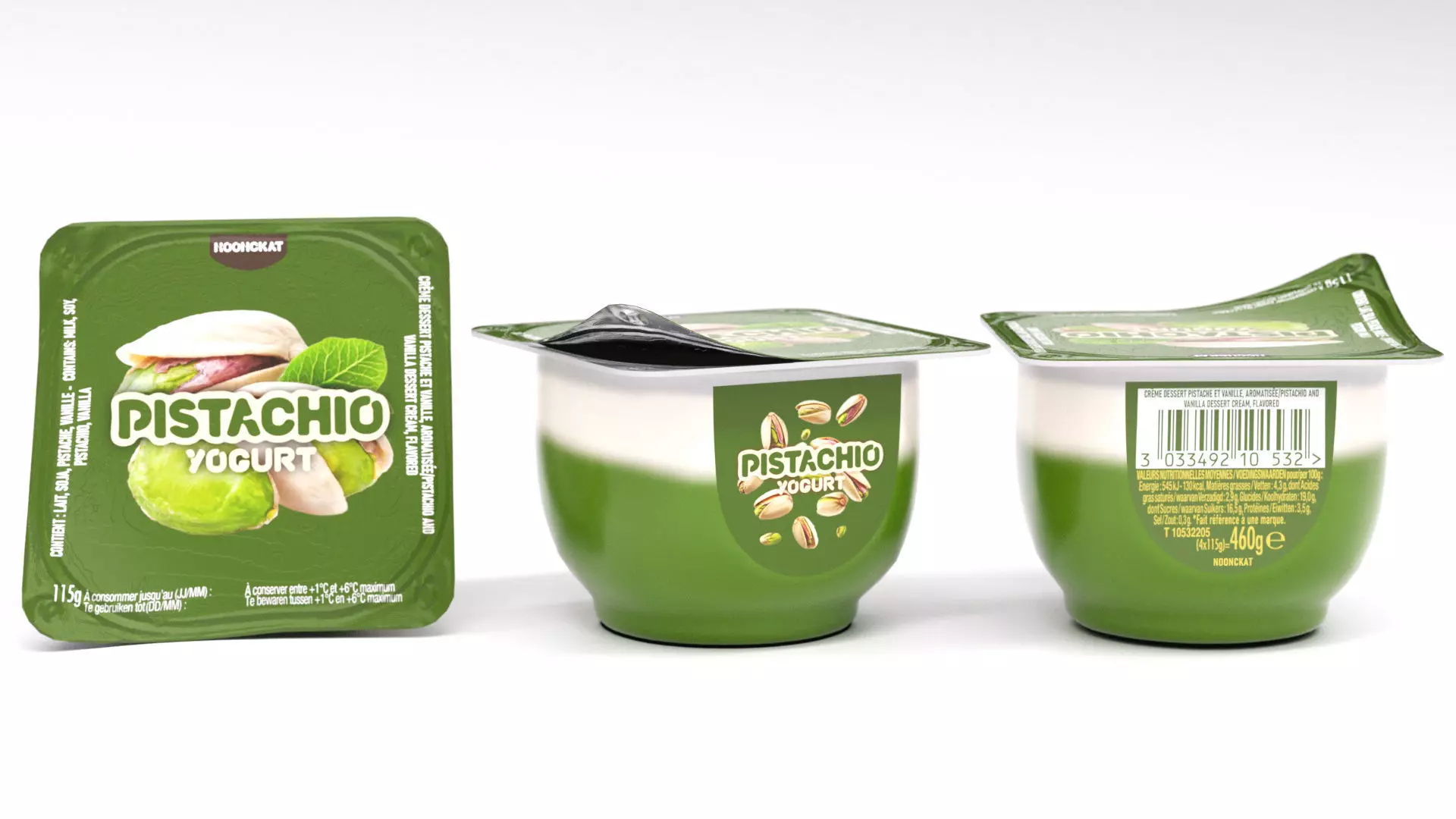 Pistachio yogurt vending machine  Low-poly 3D model_7