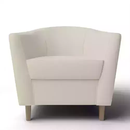 Mila Chair- Poly- Yarn Dyed Linen Weave- Alabaster- Auburn