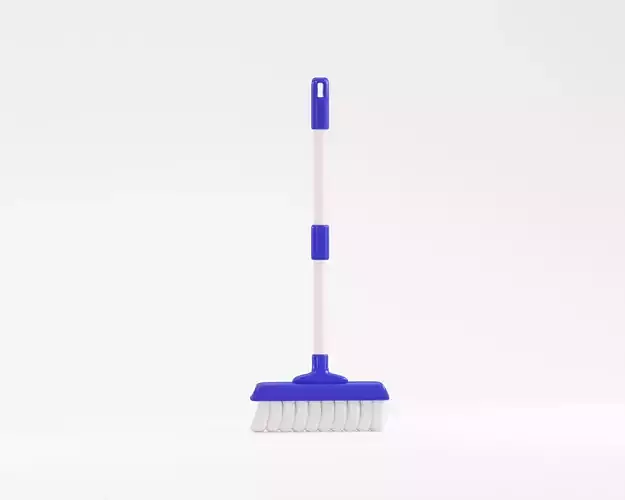 Cartoon Broom Cleaning Tools
