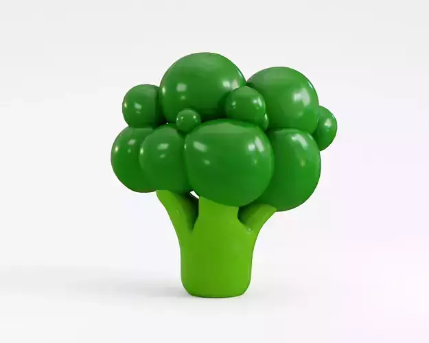 Cartoon Broccoli