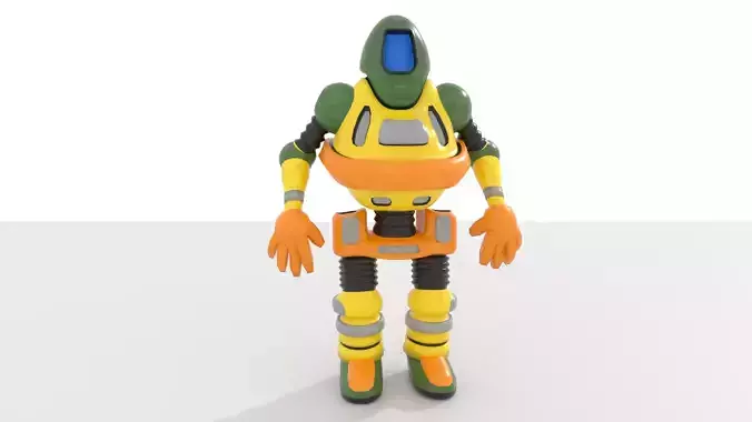 Generic Robot 2 BLEND-OBJ-FBX-DAE-GLB