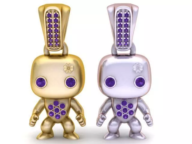 Character Pendant 3D Printable Model 3D print model_3