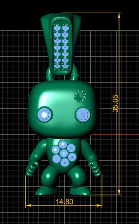 Character Pendant 3D Printable Model 3D print model_4