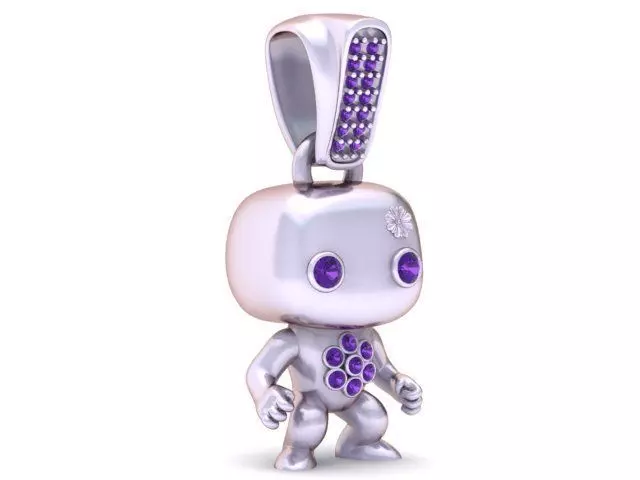 Character Pendant 3D Printable Model 3D print model_2