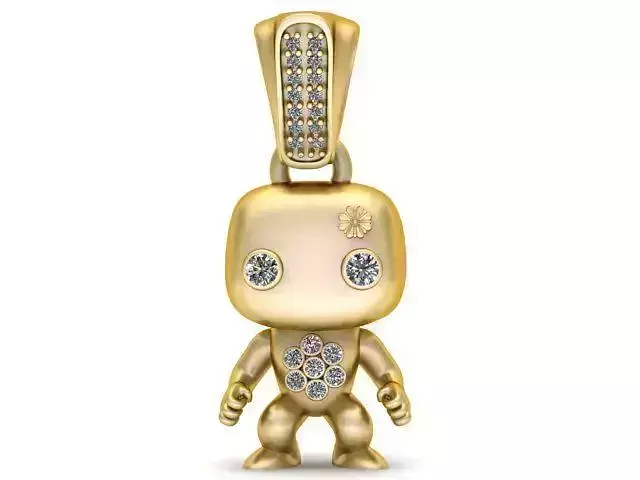 Character Pendant 3D Printable Model