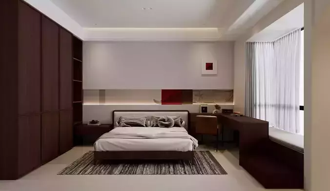  A Chinese-style bedroom