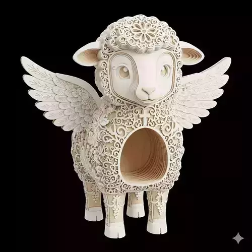 3D Christian Religious Lamb Model