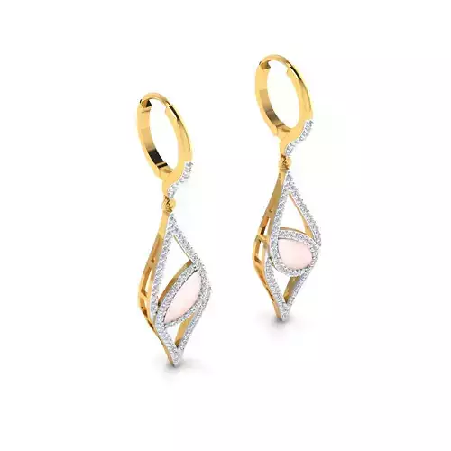 Women Earring Render 3dm STL SLC JCD OBJ FBX Details 