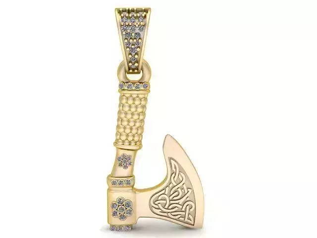 Axe Pendant 3D Printable Model